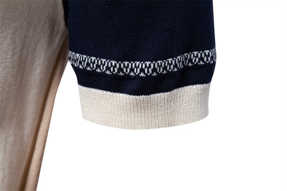 Men's Striped Knit Polo Shirt - 2025 Summer Slim-Fit Urban Casual Top | PSD8021/PSD8028