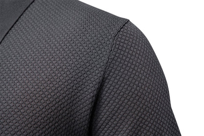 Men's Pineapple Knit Texture Polo Shirt - 2025 Summer Relaxed Fit Short Sleeve Top | PSD8025