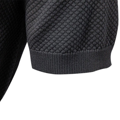 Men's Pineapple Knit Texture Polo Shirt - 2025 Summer Relaxed Fit Short Sleeve Top | PSD8025
