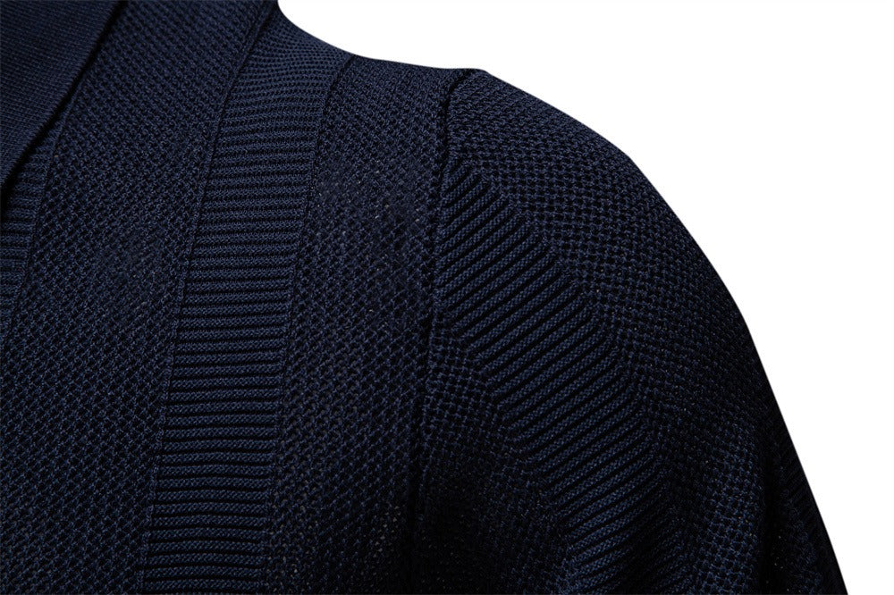 Men's Stripe Knit Polo Shirt with Mesh Panels - 2025 Summer Slim-Fit Streetwear Top | PSD8042