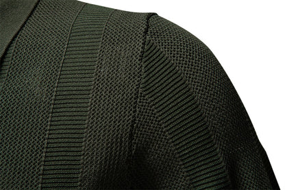 Men's Stripe Knit Polo Shirt with Mesh Panels - 2025 Summer Slim-Fit Streetwear Top | PSD8042