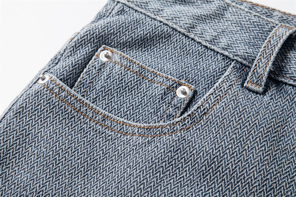 Men's Vintage Straight-Leg Denim Shorts - 2025 Summer Mid-Thigh Casual Jeans Shorts | ST0018