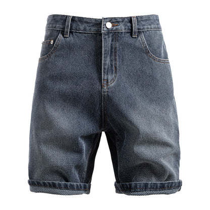 Men's Vintage Straight-Leg Denim Shorts - 2025 Summer Mid-Thigh Casual Jeans Shorts | ST0018