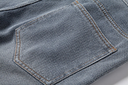 Men's Vintage Straight-Leg Denim Shorts - 2025 Summer Mid-Thigh Casual Jeans Shorts | ST0018