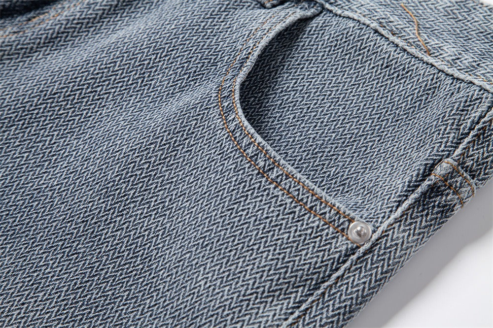 Men's Vintage Straight-Leg Denim Shorts - 2025 Summer Mid-Thigh Casual Jeans Shorts | ST0018