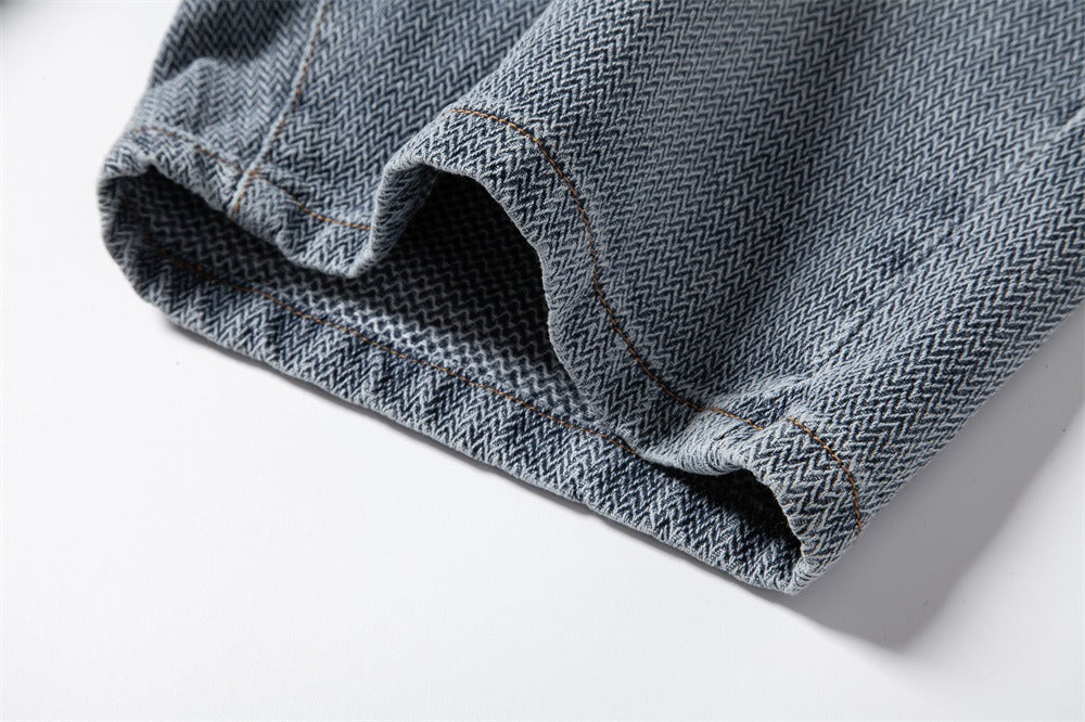 Men's Vintage Straight-Leg Denim Shorts - 2025 Summer Mid-Thigh Casual Jeans Shorts | ST0018