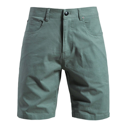 Men's Cotton Casual Cargo Shorts Summer Slim Fit 5-Inch Straight-Leg Short | ST010