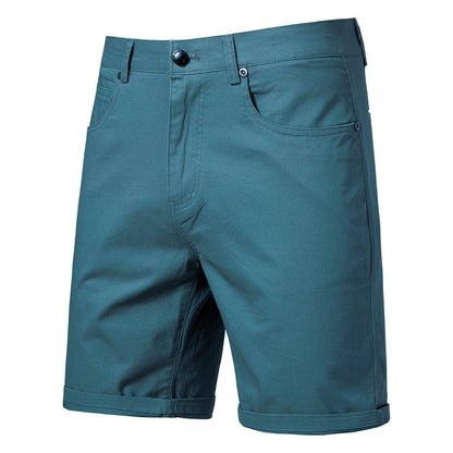 Men's Cotton Casual Cargo Shorts Summer Slim Fit 5-Inch Straight-Leg Short | ST010