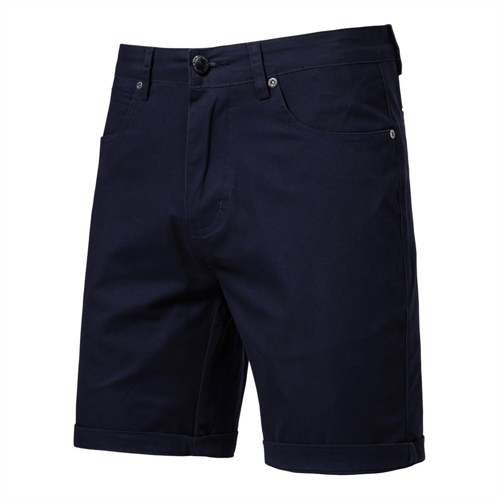 Men's Cotton Casual Cargo Shorts Summer Slim Fit 5-Inch Straight-Leg Short | ST010
