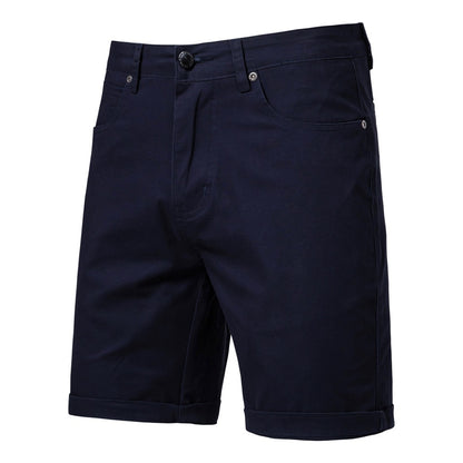 Men's Cotton Casual Cargo Shorts Summer Slim Fit 5-Inch Straight-Leg Short | ST010