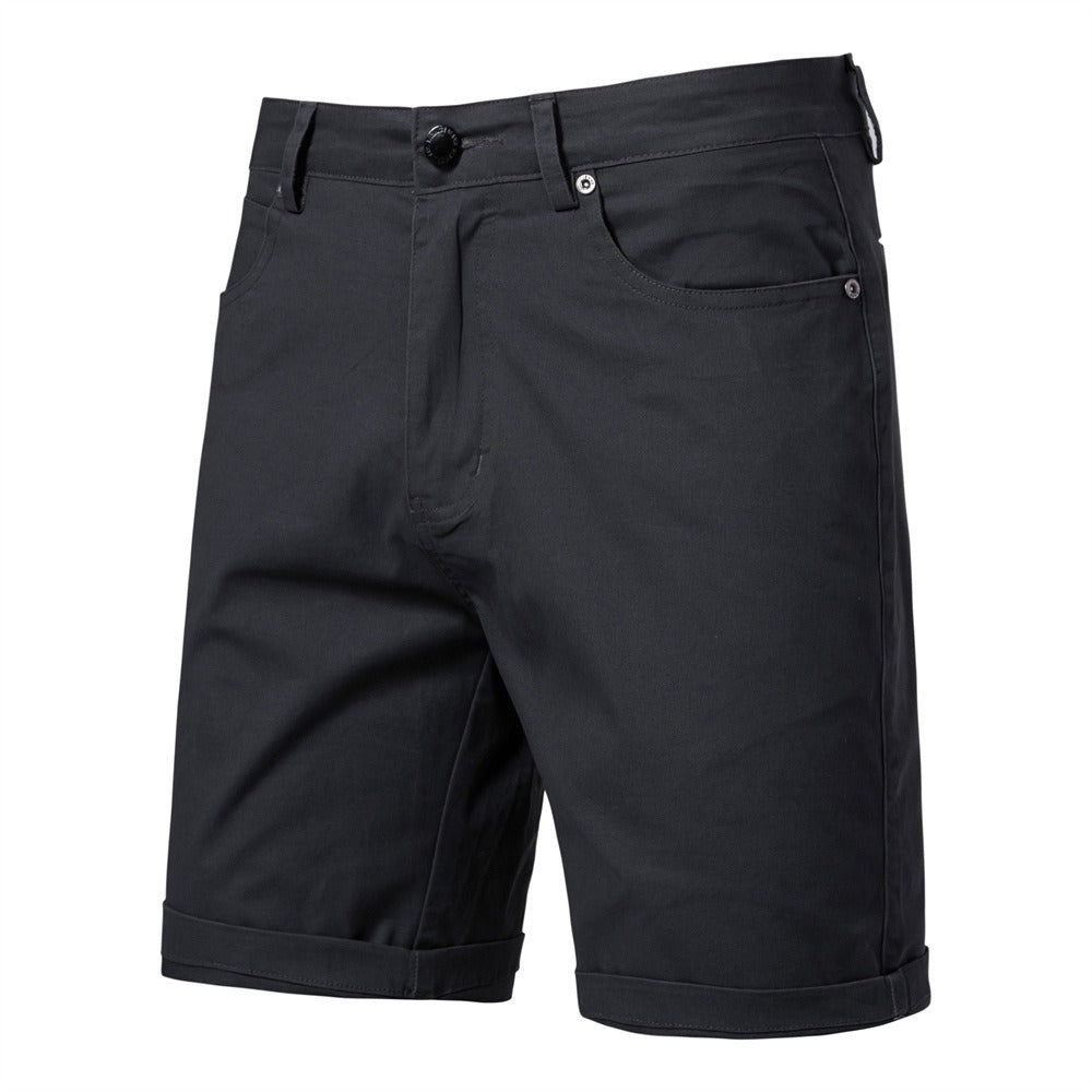 Men's Cotton Casual Cargo Shorts Summer Slim Fit 5-Inch Straight-Leg Short | ST010