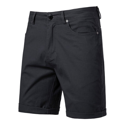 Men's Cotton Casual Cargo Shorts Summer Slim Fit 5-Inch Straight-Leg Short | ST010