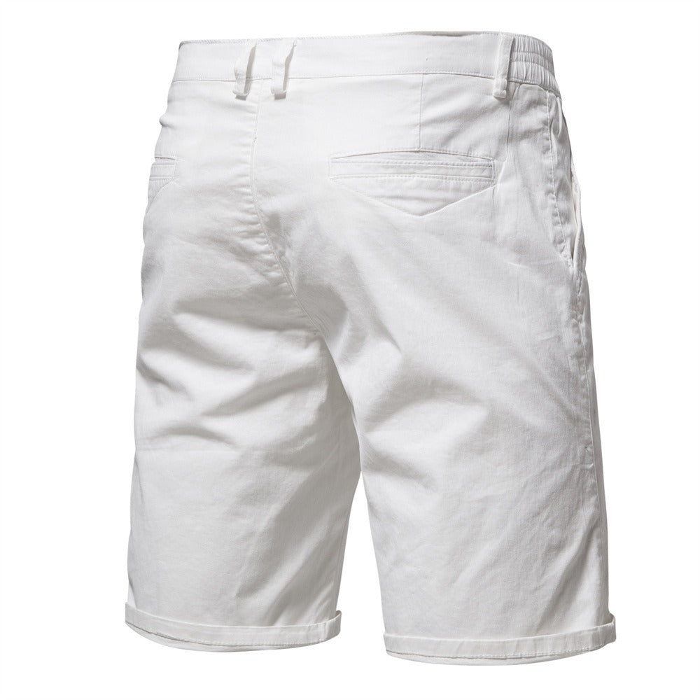 Men's Cotton Casual Cargo Shorts Summer Slim Fit 5-Inch Straight-Leg Short | ST010