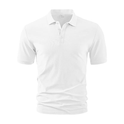 Men’s Summer Heavyweight Polo T-Shirt - Breathable Loose-Fit Casual Business Short Sleeve | YH-DS7
