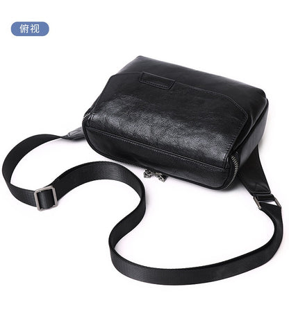 Cafen Kelvri Men’s Premium Leather Chest Bag – Genuine Cowhide Crossbody Sling & Waist Pack UK | 88571A