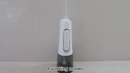 Irrigatore Orale Dentale Portatile, Impermeabile, Ricaricabile, Senza Fili, Elettrico, con Getto d'Acqua per la Pulizia dei Denti | 