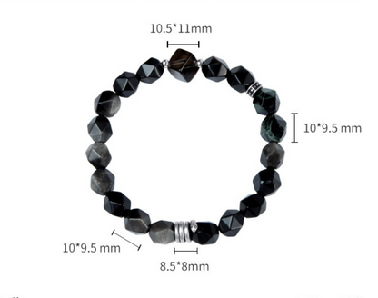 Men’s Serpent Spirit Bracelet Artisan-Crafted Gemstone Beads Bracelet | VB24775-1BBYS
