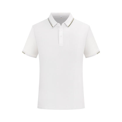 Men’s Antibacterial Ice Silk Polo Shirt | Breathable Wrinkle-Resistant Summer Business Casual Tee | L11-50326
