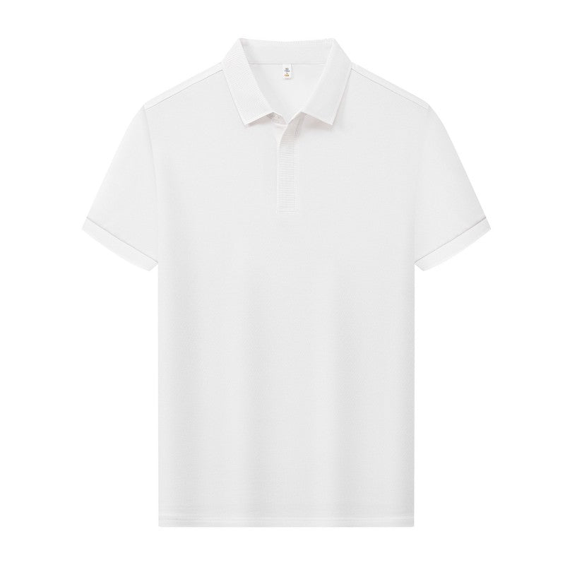 Premium Silk-Blend Polo Shirt for Men & Women – Antibacterial, Hidden Buttons, Lightweight Summer 2025 Style | L11-8318