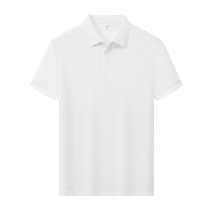 Premium Silk-Blend Polo Shirt for Men & Women – Antibacterial, Hidden Buttons, Lightweight Summer 2025 Style | L11-8318