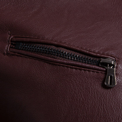 Giacca da uomo in similpelle di alta qualità, vestibilità aderente, elegante blazer | JK12