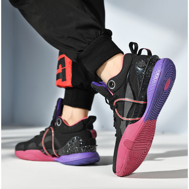 Baskets montantes élégantes pour hommes, chaussures de basket-ball athlétiques |