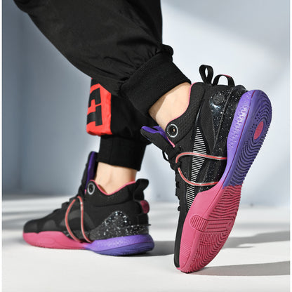 Baskets montantes élégantes pour hommes, chaussures de basket-ball athlétiques |