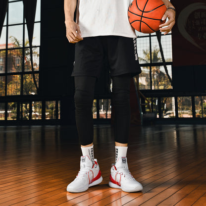 Baskets montantes élégantes pour hommes, chaussures de basket-ball athlétiques |