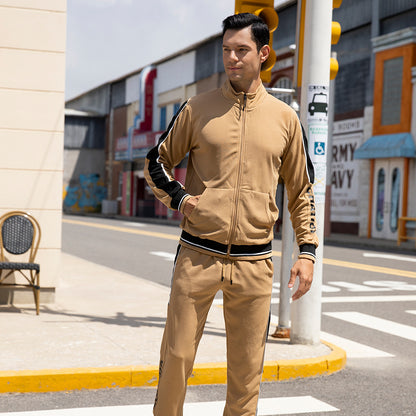 Tuta da jogging da uomo, leggera, a rapida asciugatura, con cerniera intera, primavera-autunno | TZ55