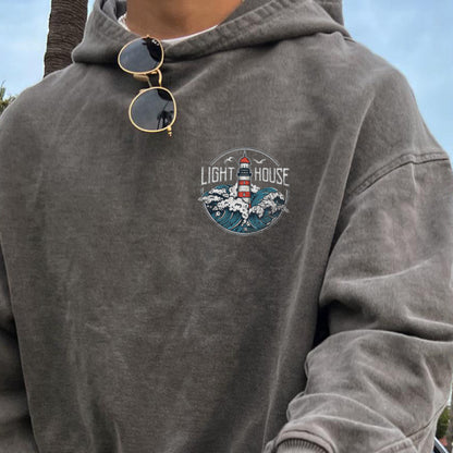 Felpa casual da uomo "Lighthouse" Street Style | S7MC 