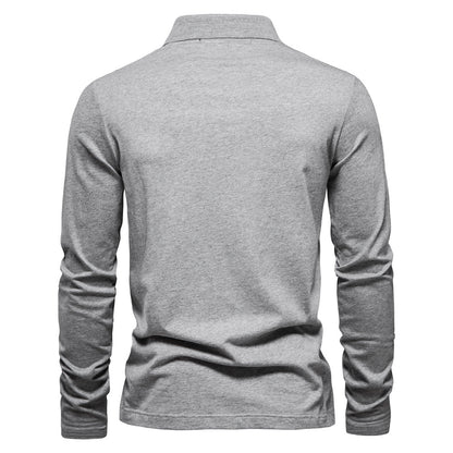 Polo da uomo con cerniera a maniche lunghe per esterni | PL212 