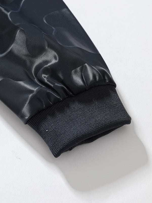 Giacca da uomo in pelle slim fit con asciugatura rapida e mimetica | JK86