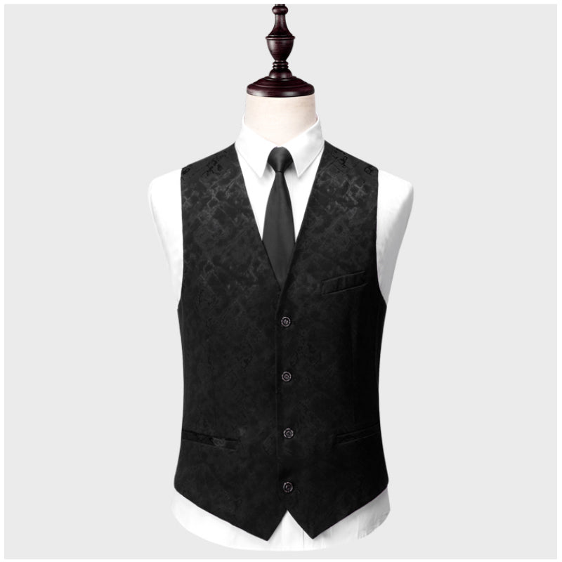 Men's Printed 3 Pieces Casual Suit Smart & Slim Fit 2 Buttons Dress | 3002-991