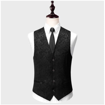Men's Printed 3 Pieces Casual Suit Smart & Slim Fit 2 Buttons Dress | 3002-991