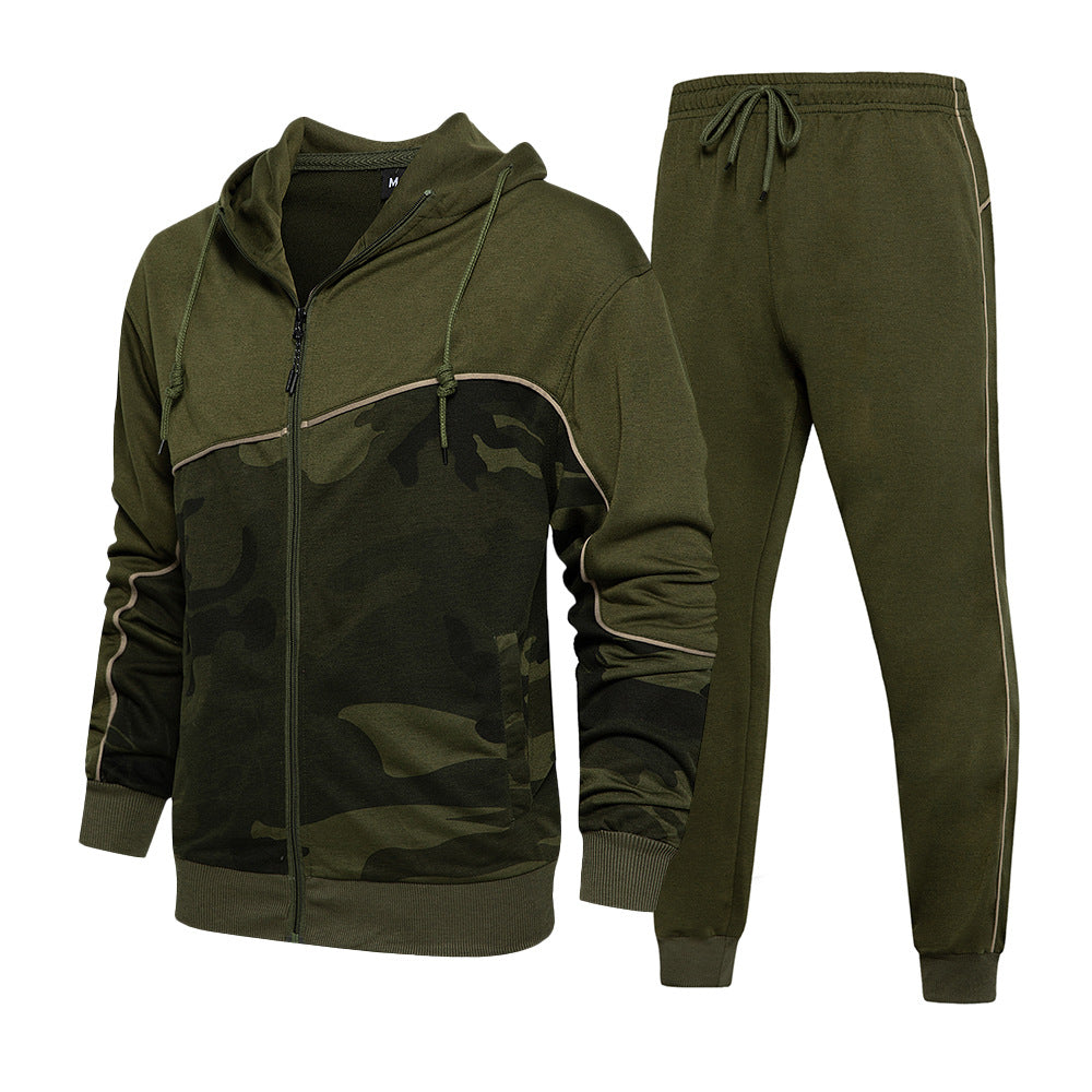 Survêtement à capuche à coupe rapide camouflage de qualité supérieure pour hommes | TZ93 