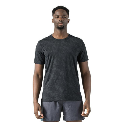 Maglietta da uomo senza etichetta, asciugatura rapida, in spandex, atletica, da corsa, girocollo, palestra, allenamento, fitness, prestazioni, sotto la maglietta | 2207