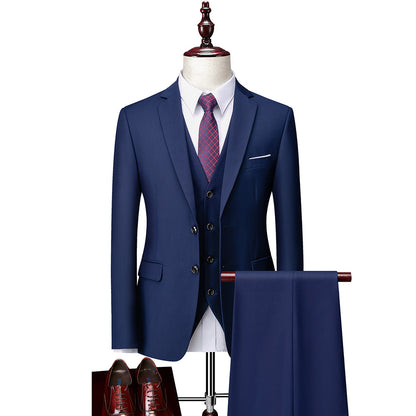 Costume 3 pièces pour homme de qualité supérieure Tuxedo Signature Smart Fit -2901