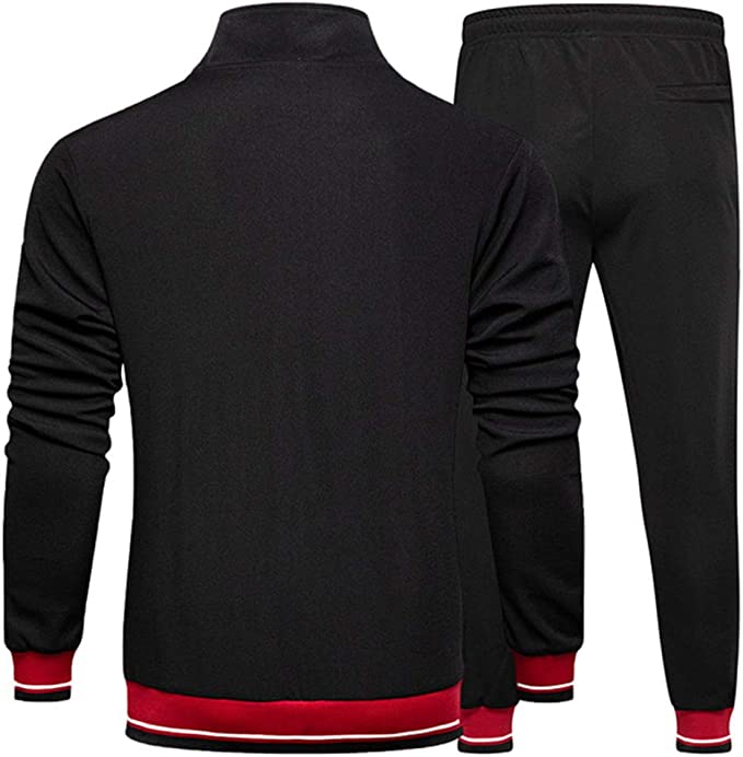 Tuta da jogging da uomo, leggera, a rapida asciugatura, con cerniera intera, primavera-autunno | TZ55