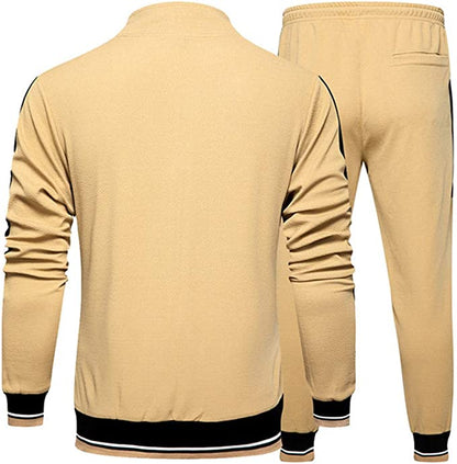 Tuta da jogging da uomo, leggera, a rapida asciugatura, con cerniera intera, primavera-autunno | TZ55