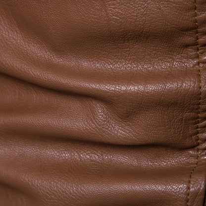 Giacca da uomo in similpelle di alta qualità, vestibilità aderente, elegante blazer | JK12