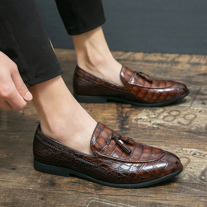 Mocassini morbidi da uomo in stile estivo, scarpe in pelle | 7931 