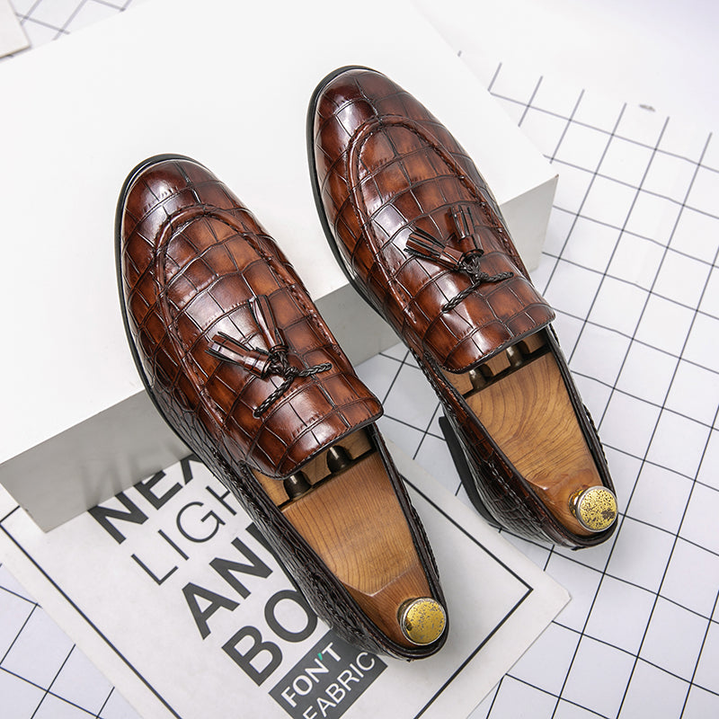 Mocassini morbidi da uomo in stile estivo, scarpe in pelle | 7931 