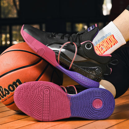 Baskets montantes élégantes pour hommes, chaussures de basket-ball athlétiques |