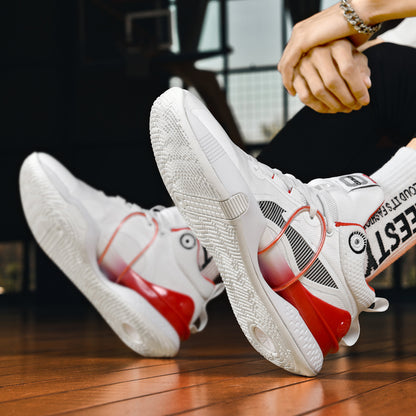 Baskets montantes élégantes pour hommes, chaussures de basket-ball athlétiques |