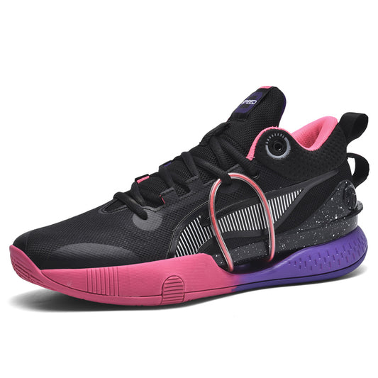 Baskets montantes élégantes pour hommes, chaussures de basket-ball athlétiques |