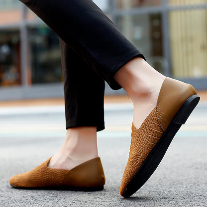 Scarpe da uomo in pelle con punta rotonda britannica | 2025 