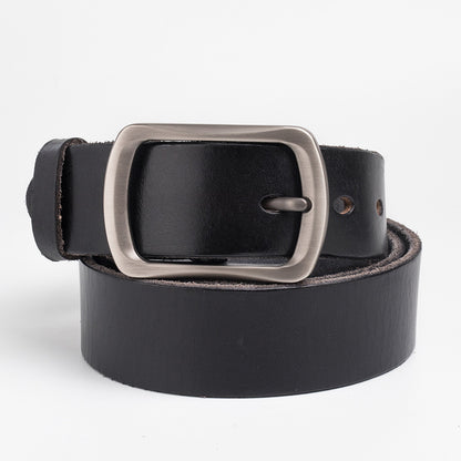 Ceinture en cuir rétro délavé pour homme | Ceinture décontractée pour homme 1 1/2" en cuir pleine fleur | N8117