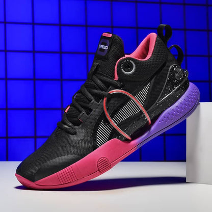 Baskets montantes élégantes pour hommes, chaussures de basket-ball athlétiques |