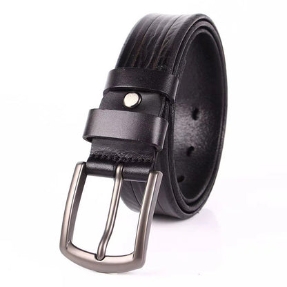 Cintura in pelle da uomo 100% vera pelle pieno fiore cintura 1,3" larghezza | N8100